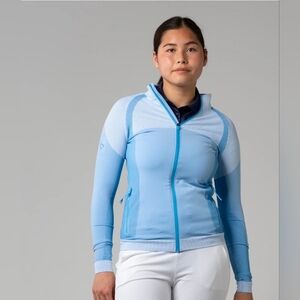 Levelwear Women's Blue Orchid Tension Full Zip Sweater Jacket Size SmallGolf $73